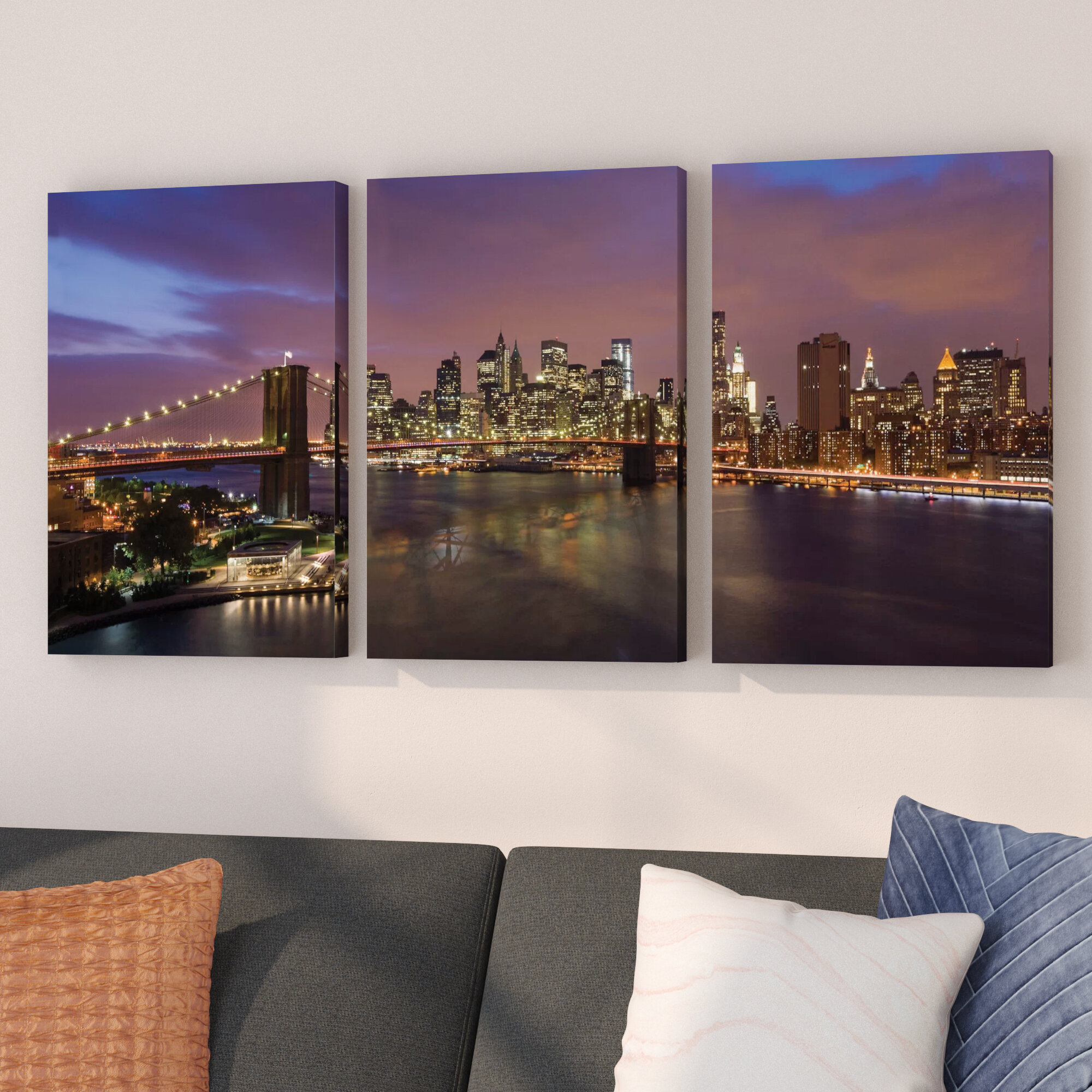 Quadro – New York Sunset (3 Parts)