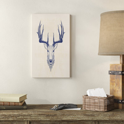 Portrait de tête de cerf - croquis d'animaux