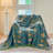 Cotton Blanket - Yarn Dyed Jacquard Tassels-119352441