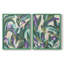 Jungle Wave I - reproduction encadrée de qualité supérieure - prête à être accrochée - aucun clou requis - aucun clou requis-108016485-108016489