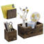 3 Piece Wood Magnetic Desk Organizer Set