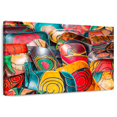 Senne Hand Painted Wooden Bowls