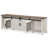 Allyssa 140" Farmhouse TV Stand With Storage Shelves And Cabinets