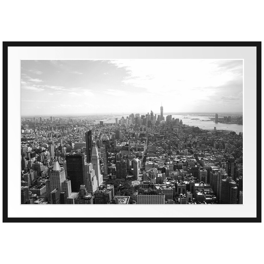 Gerahmtes Poster New York City Panorama