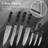 15-Piece Damascus Kitchen Knife Set with Compact Block