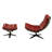 Helga Upholstered Swivel Accent Chair with Ottoman-377991475