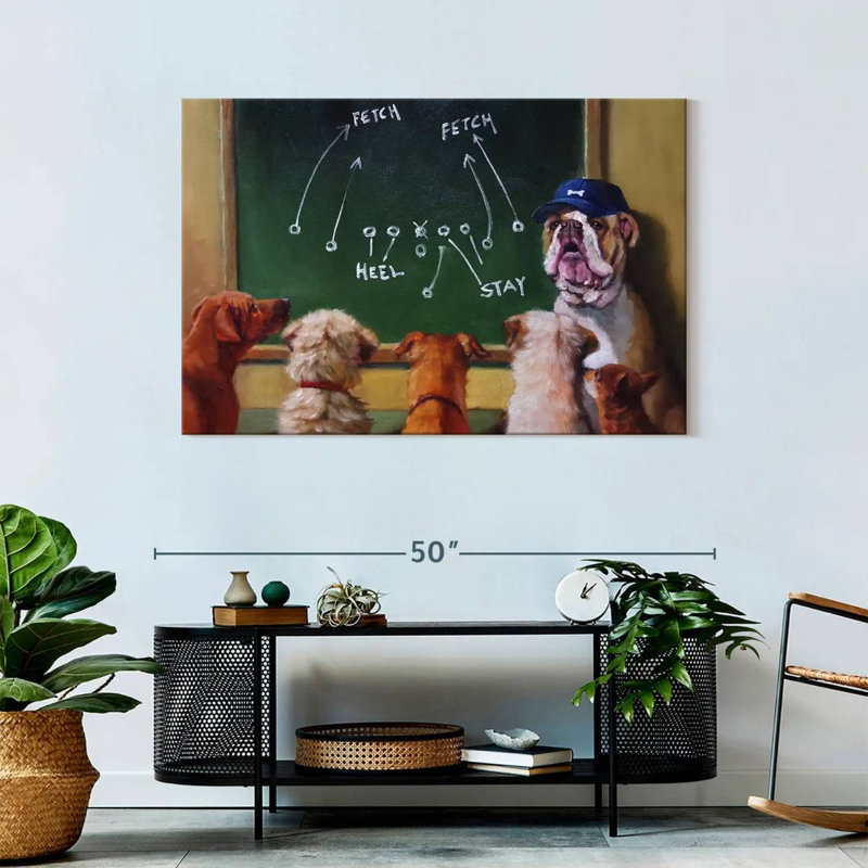 Game Plan, 30" H x 45" W