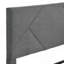 Queen Size Upholstered Platform Bed Frame with Headboard, Strong Wood Slat Support-1460436548