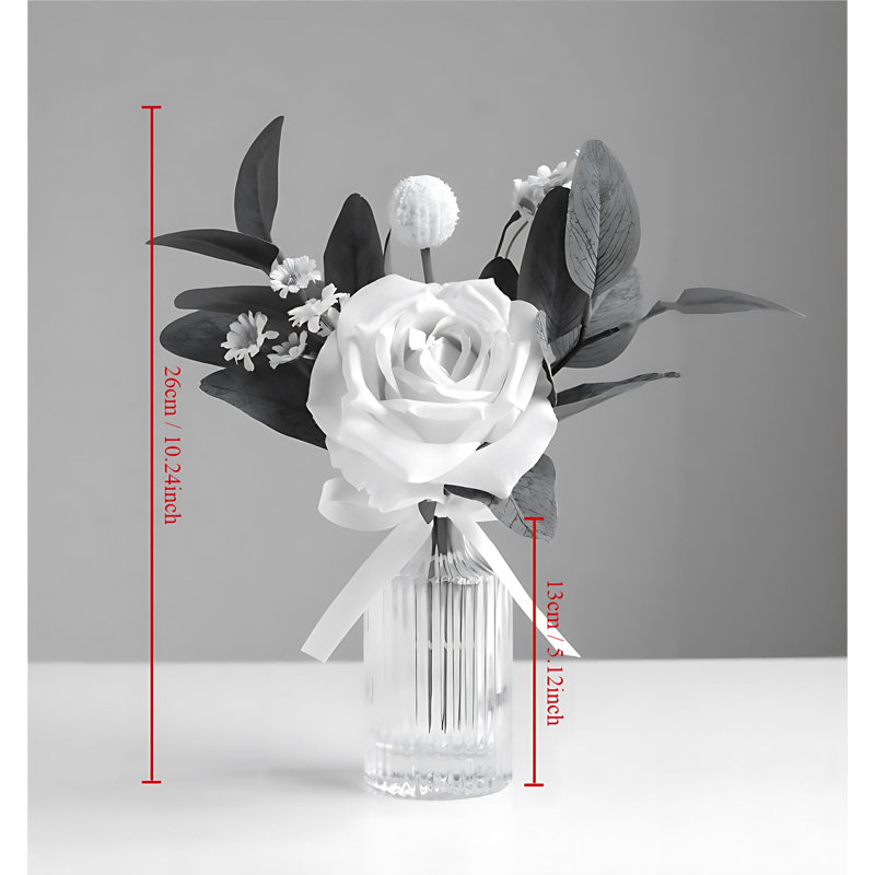 Arrangement de roses, Blanc