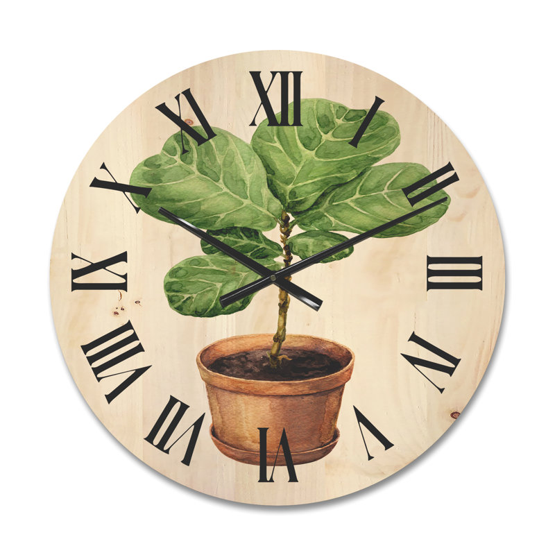 Horloge murale Ficus Lyre, Moyenne