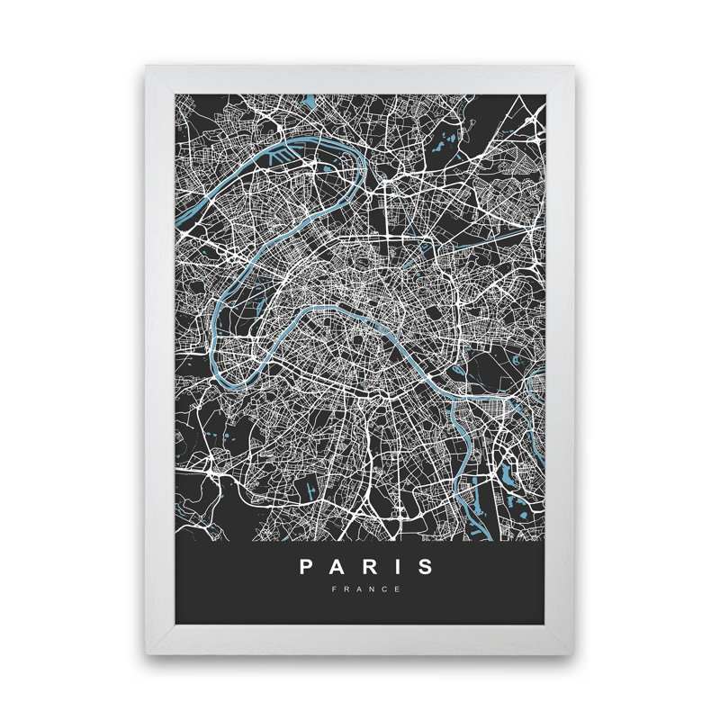 Paris - Print, White Paper, 34cm H x 25cm W x 3cm D