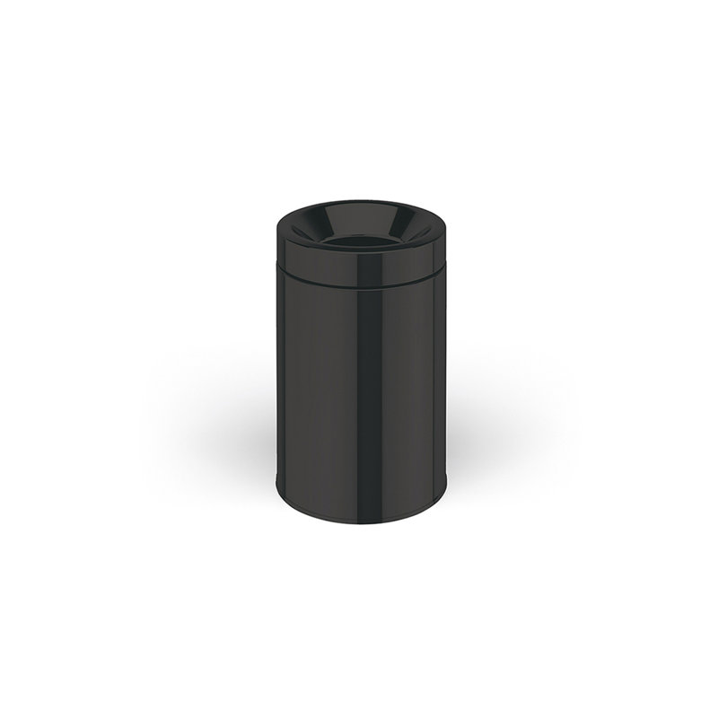 Basket 1.6 Gallon Trash Can, Matte Black