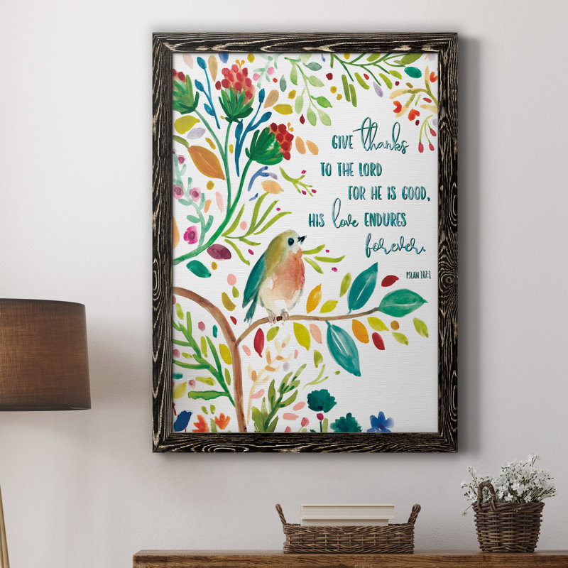 Offrez des mercis - Peinture sur toile encadrée, H 20 po x l 17 po x P 1,5 po, Noir