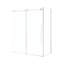 Ensemble de douche coulissante avec porte et base 48 po x 32 po Selby - Noir-126190090-126190091