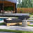 Attwater Double Reclining Teak Chaise Lounge with Cushion