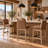 Bethea Genuine Leather Counter Stools-135935946-115747935