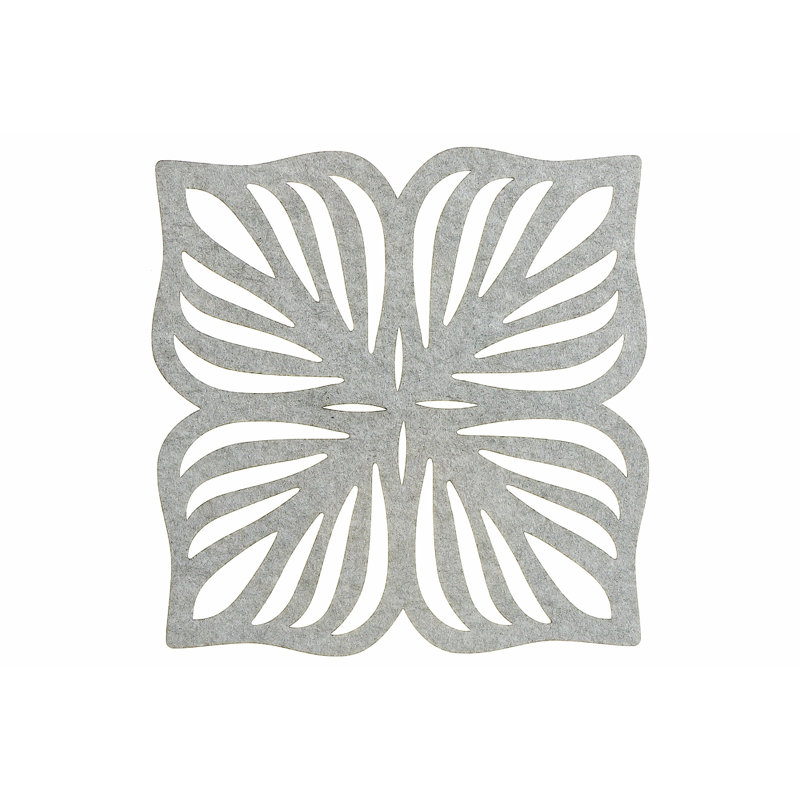 Felt Geometric Placemat, Gray