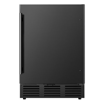 Euhomy 23.5'' W 180 Cans 5 Cu Ft Beverage Refrigerator - Freestanding/Built-In/Under Counter Cooler With Commercial-Grade Stainless Steel Door & Rever on Fridge.com