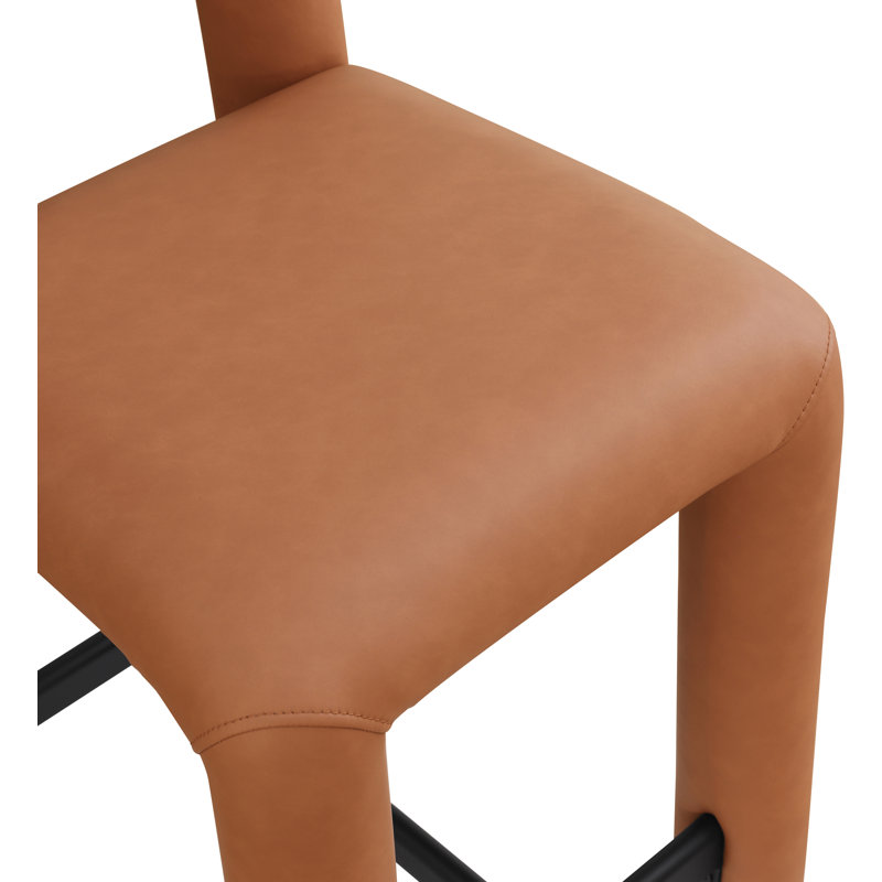 Amari Stool, Vegan Leather, Cognac