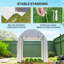 L5.91ft W5.91ft H6.56ft Polytunnel Greenhouse
