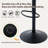 Bar Stools Set, Counter Height Bar Stools with Back, Adjustable Bar Stools 24" to 32", Faux Leather Bar Stools for Kitchen Island-1002076746-982387490