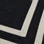 Tapis intérieur / extérieur noir / blanc Cisbrough-1566520817