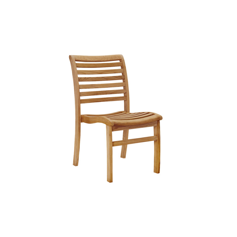 Birmingham Teak Outdoor Dining Stacking Chair Set Of 4