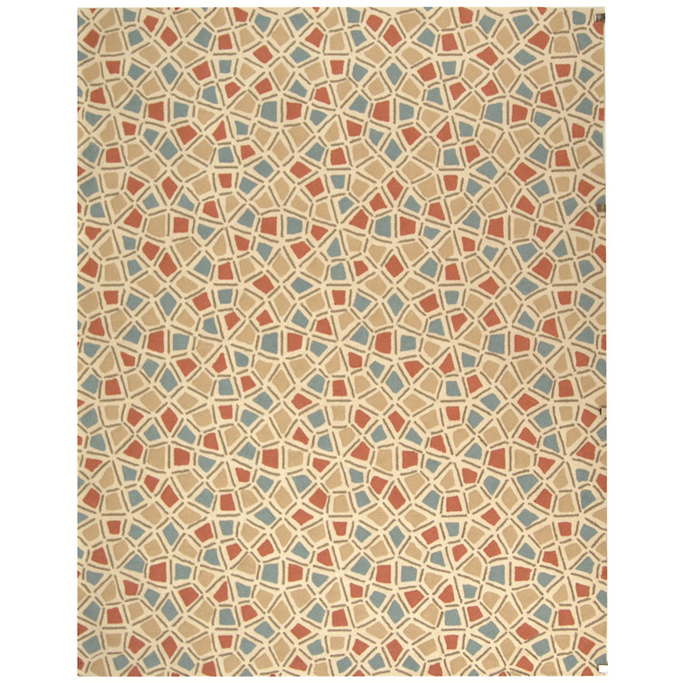 Atilia Hand Hooked Cotton Pile Geometric Rug