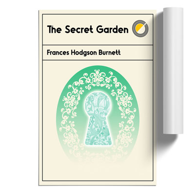 Book Cover the Secret Garden Frances Hodgson Burnett - Frameless Print