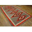 Flatweave Wool Geometric Area Rug in Gray