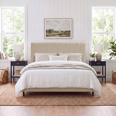 Ana Channel Tufted Upholstered Bed