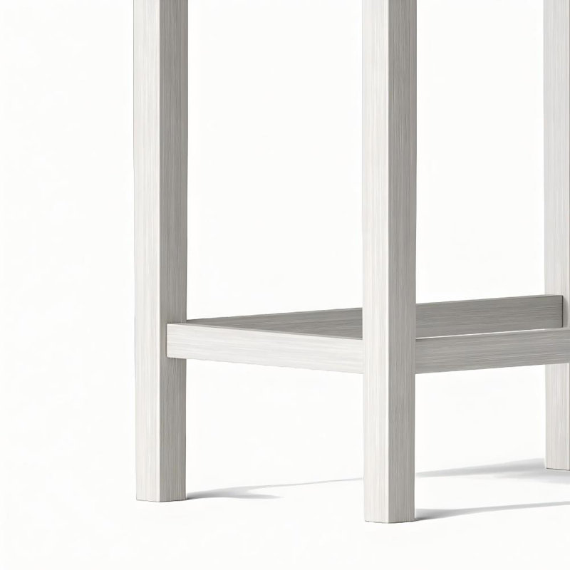 Tabouret de bar Winston Porter, Blanc antique