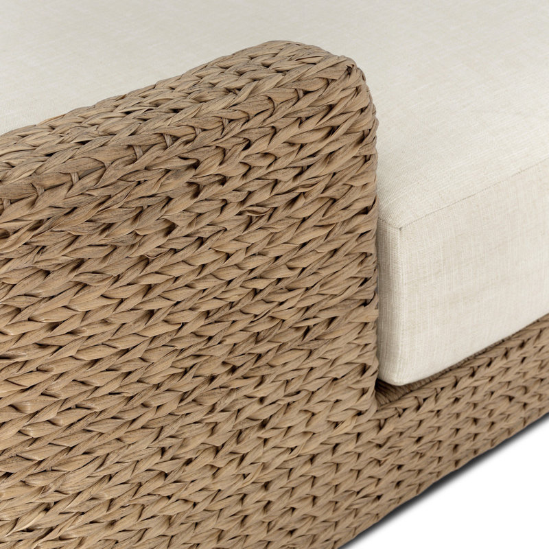 Caney Outdoor Double Chaise-Vergo Cream