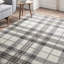 Macfoy area rug Machine Woven Rectangle Cream/Grey-19491415