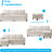 78" Square Arm Linen Sofa with Reversible Cushions, Beige-1502881593