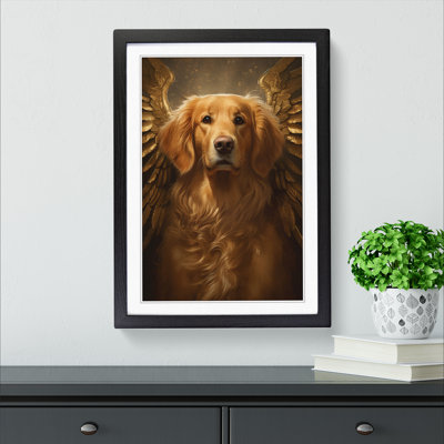 Golden Retriever Conceptual - Framed Print