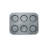 Fox Run Brands Non-Stick 6 Cup Large Shallow Muffin Pan
