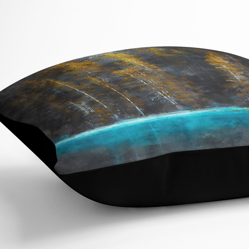 Square Cushion, 55cm H x 55cm W x 20cm D, Black