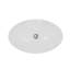Karran Valera Lavabo de salle de bain vasque ovale en porcelaine vitreuse