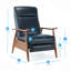 Fauteuil inclinable à accoudoirs en bois-1966182764