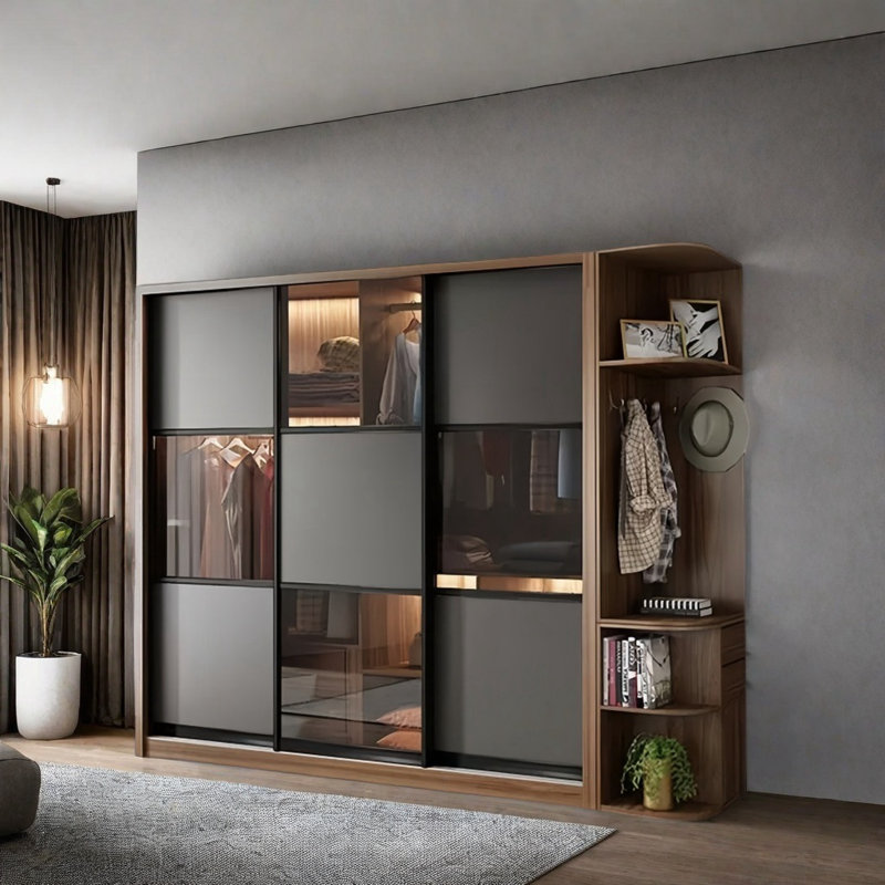 Modern Simple Glass Wardrobe