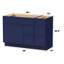 Base de meuble-lavabo simple 48 po seulement-97571435