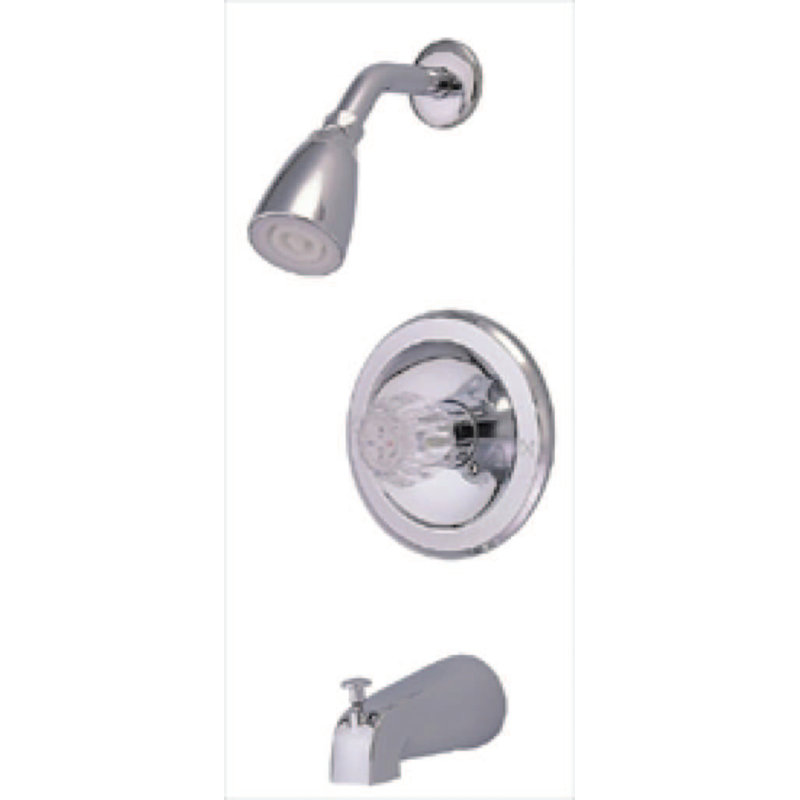 Kingston Brass Americana Single-Handle Tub and Shower Faucet, Polished Chrome
