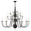 Lustre 22 lumières de style bougie Ricards