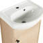 Petit meuble-lavabo autoportant de 18 pouces avec petit lavabo avec lavabo, meuble-lavabo et lavabo combiné (KD-PACKING)