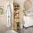 Freestanding Bathroom Cabinet, Narrow Tall Bathroom Storage Cabinet With Fluted Doors And Drawers-32622775