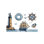 Nautical Lighthouse And Anchor Bath Rug For Bathroom, 16L X 24W