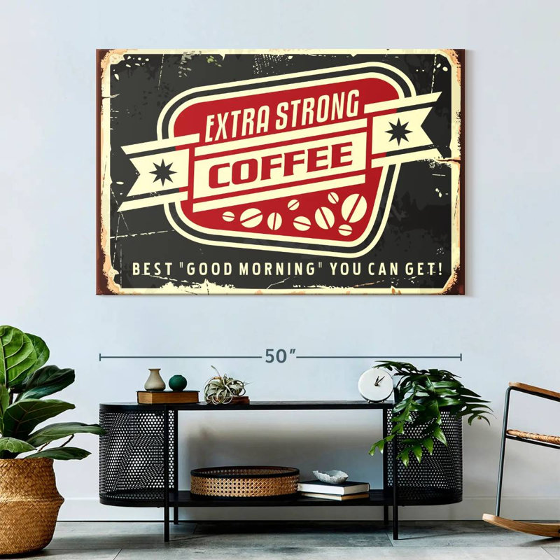 Best Morning Coffee Wall Sign, 34" H x 51" W