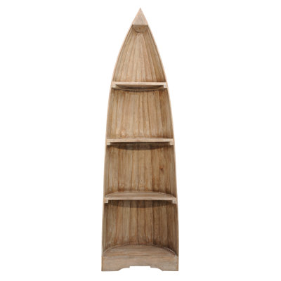 Chichaoua Solid Wood Boat Bookcase