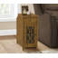 Table d'appoint, table d'appoint, table de bout, étroite, table de chevet, chambre à coucher, tiroir de rangement, lampe, placage brun